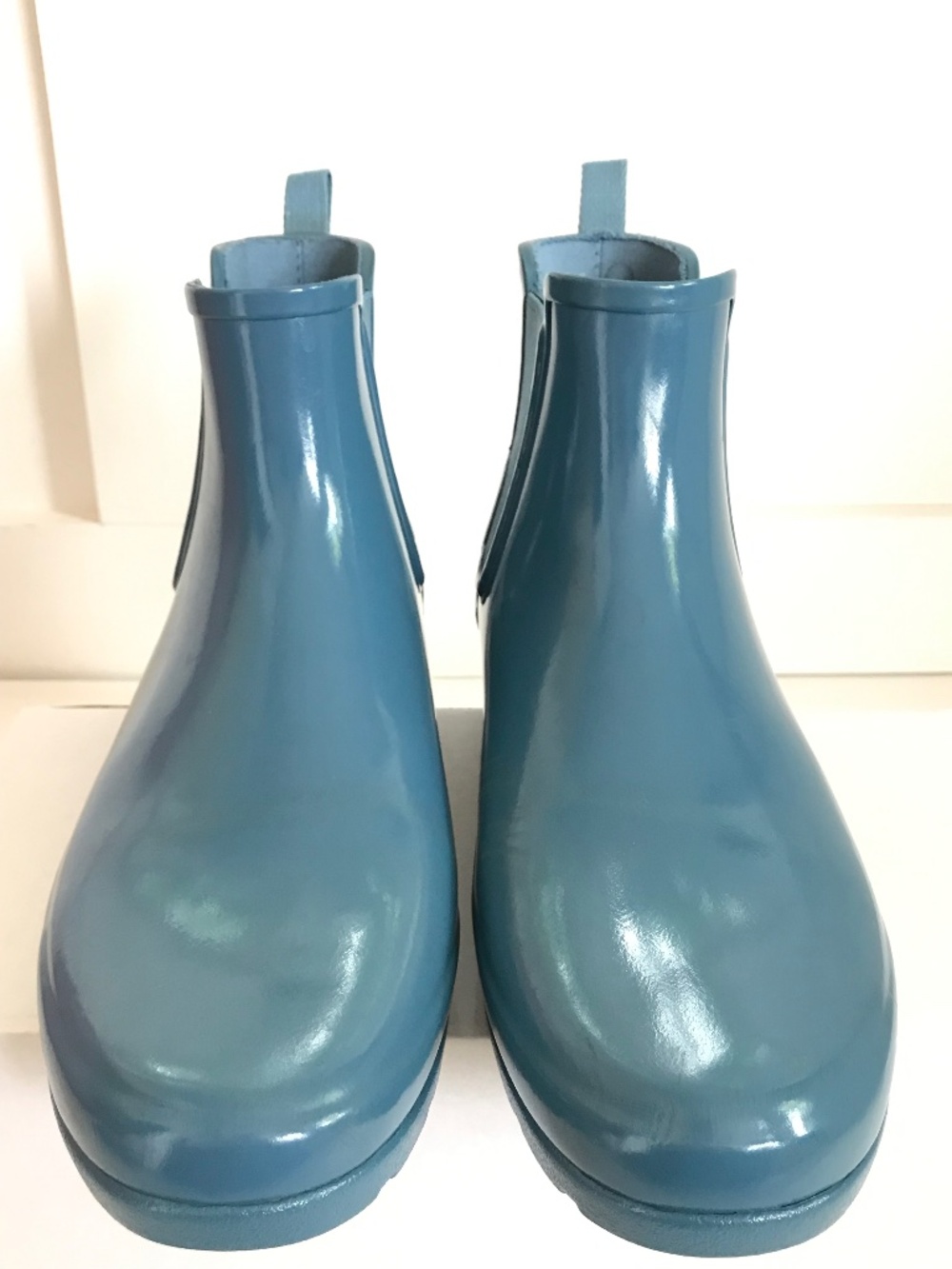 HUNTER Chelsea Rain Boots Blue Women’s Size 10 - Picture 2 of 16